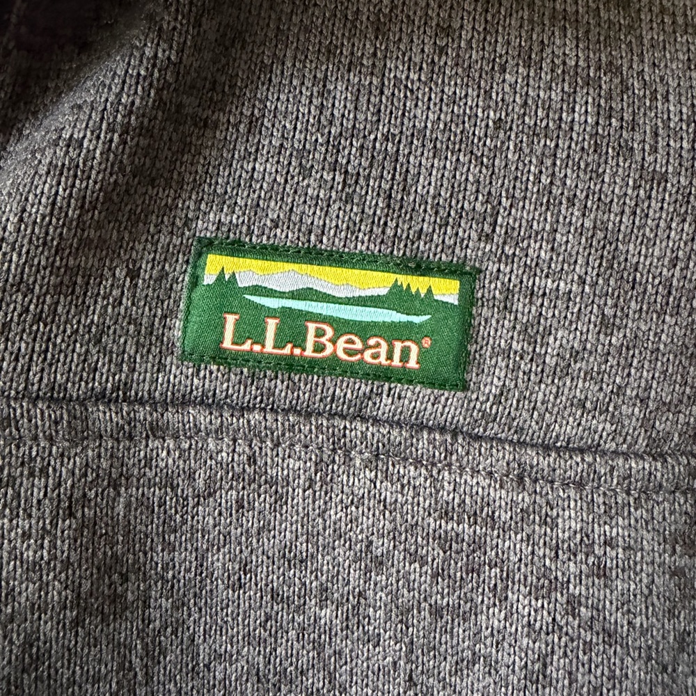 L.L. Bean Purple Sweater Fleece Pullover - Picture 5 of 6